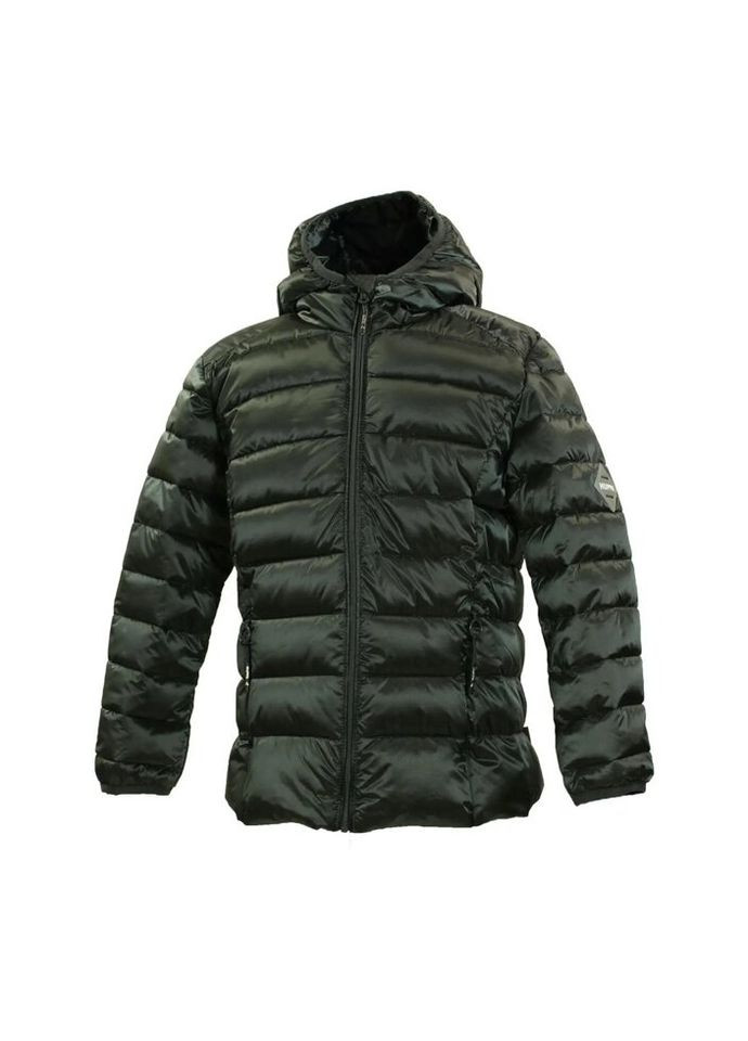 Серая демисезонная куртка stevo 17990055 серый 128 (4741468748535) Huppa