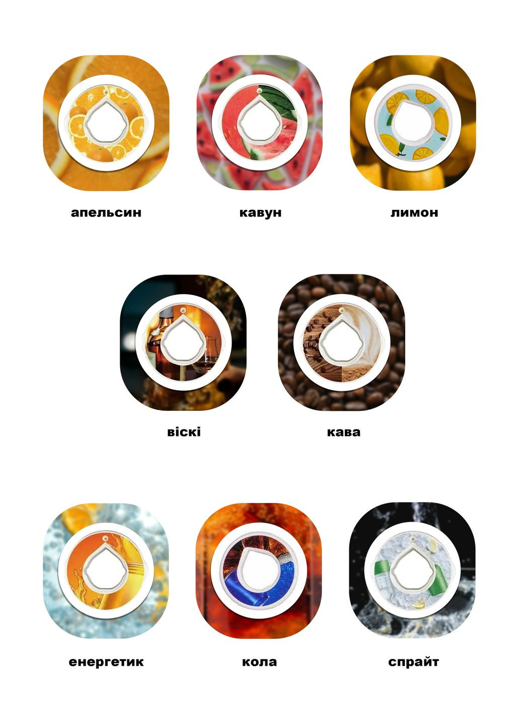 Капсула Картридж Для Пляшки яка змінює смак води AirUp зі смаком Персик Without (335015139)