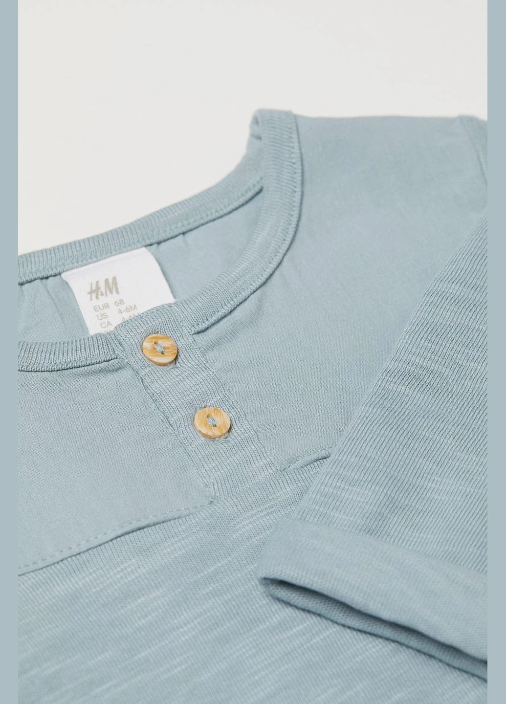 Лонгслив,бледно-синий, H&M (322994793)