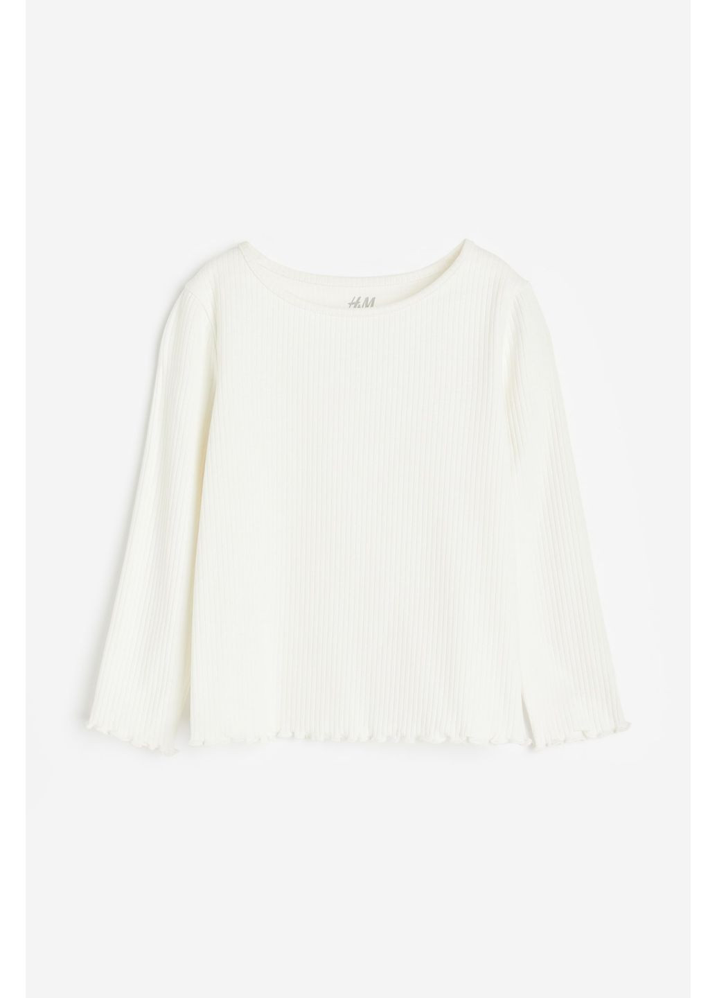 Молочный демисезонный лонгслив H&M
