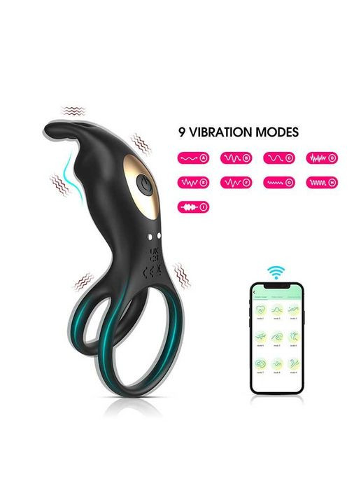 Смарт виброкольцо на пенис и мошонку Love Spouse "Rabbit" No Brand (372502378)