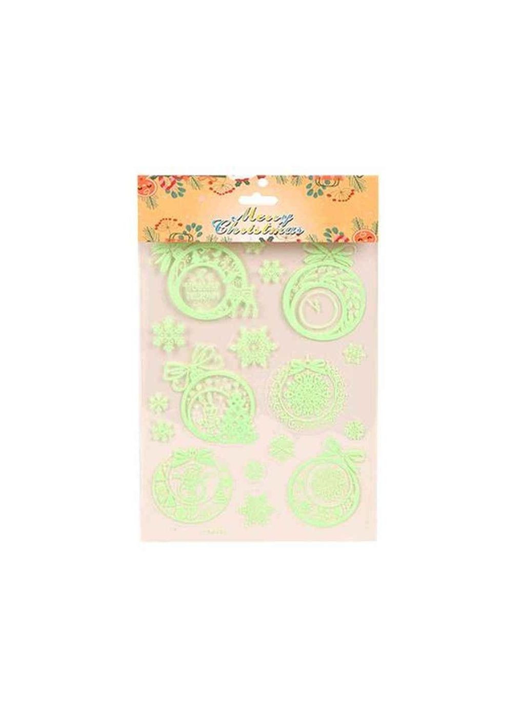 Наклейки для окон 16*25см Christmas R33929/6 ТМ Stenson (364209094)