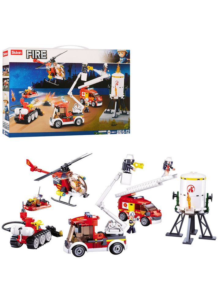 Конструктор Пожежний транспорт 490 деталей (M38-B0811) Sluban (341309255)
