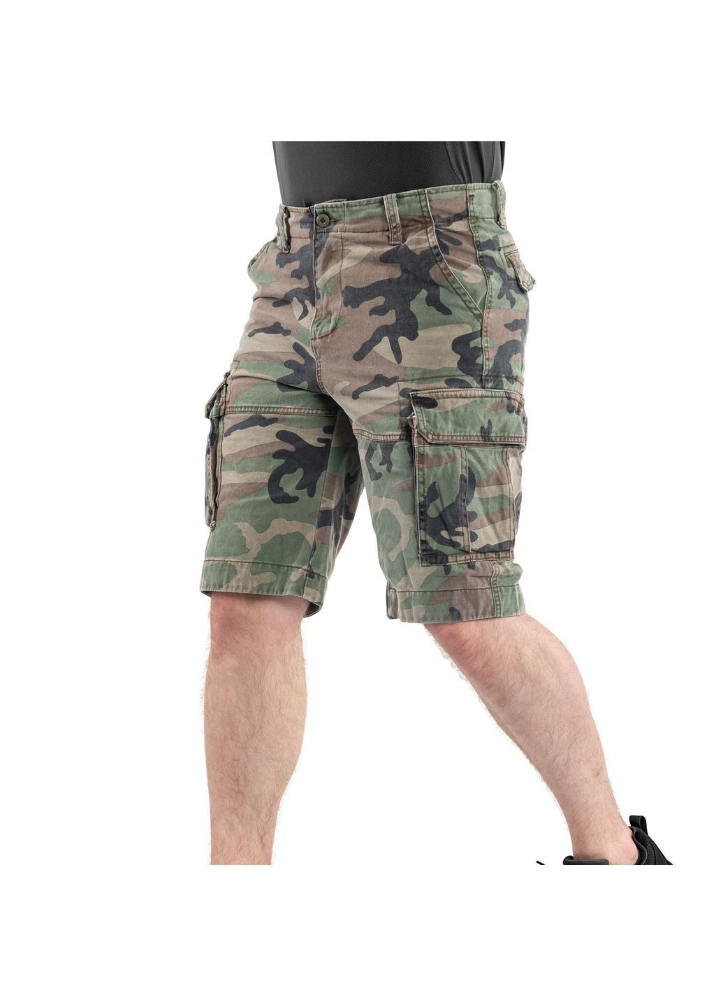 Шорти Sturm US Vintage Shorts Prewash Woodland Mil-Tec (315822492)