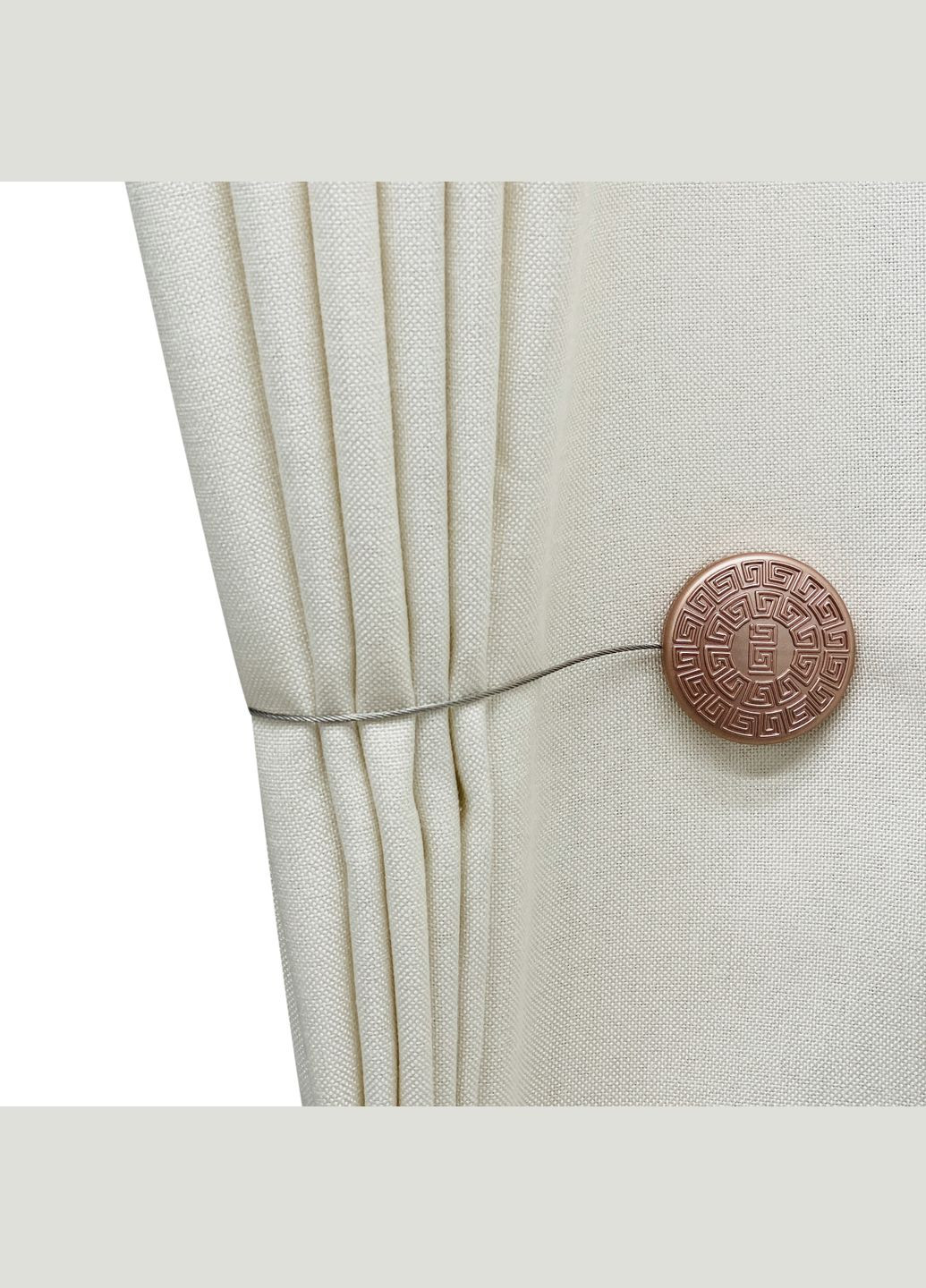 Магніт для штор коло нескінченність 5х5 см антик світлий пара 2 шт MIS LT №12а (323148013)