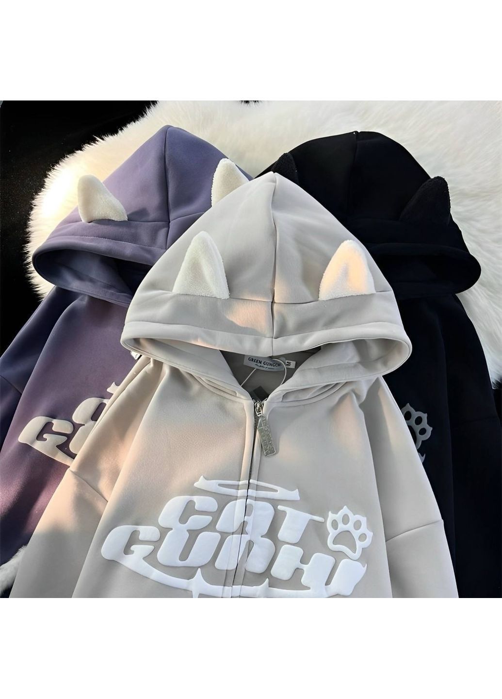 Худі з 3D накаткою та вушками Україна (354824102)