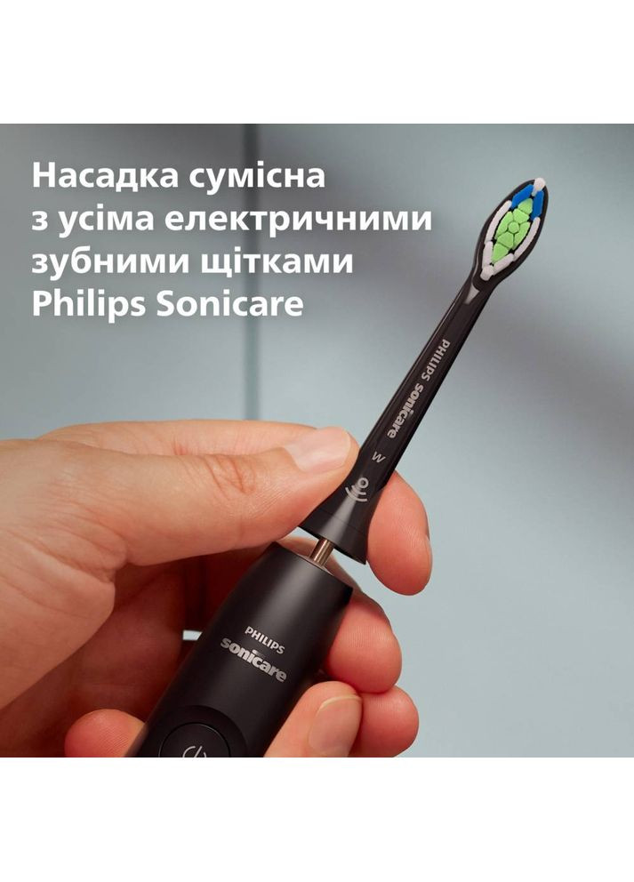 Насадки для зубної щітки Sonicare HX6064/88 W2 Optimal White Philips (322505184)