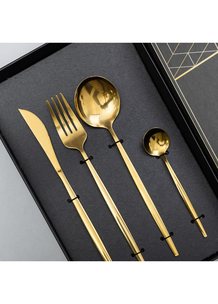 Набір столових приборів 24 предмети набір ложок виделок і ножів на 6 персон Yiwu (360455044)