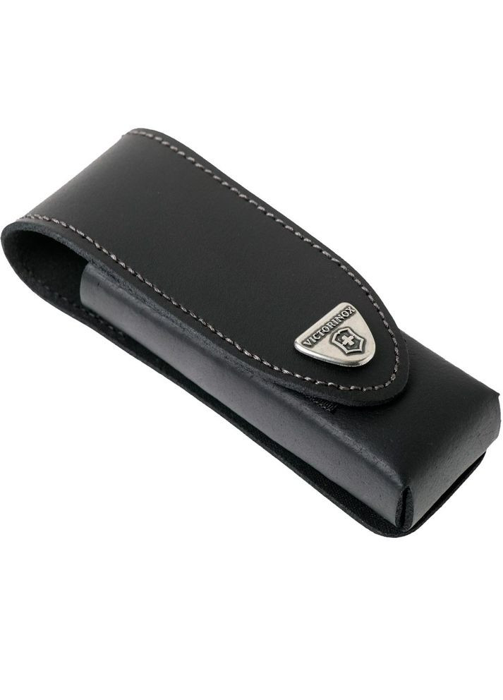 Чехол поясной черный кожаный на липучке (111мм) до 4 слоев 4.0523.30 Victorinox (317304896)