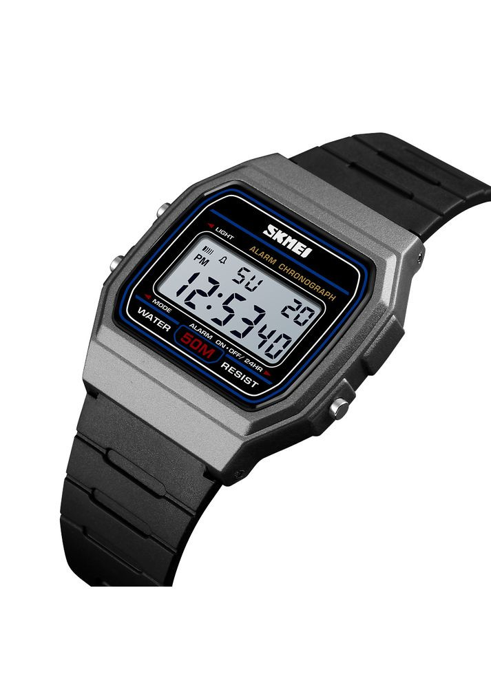 Часы 1412TN Titanium водонепроницаемые для мужчин и женщин с будильником и секундомером ProDobro (367266459)