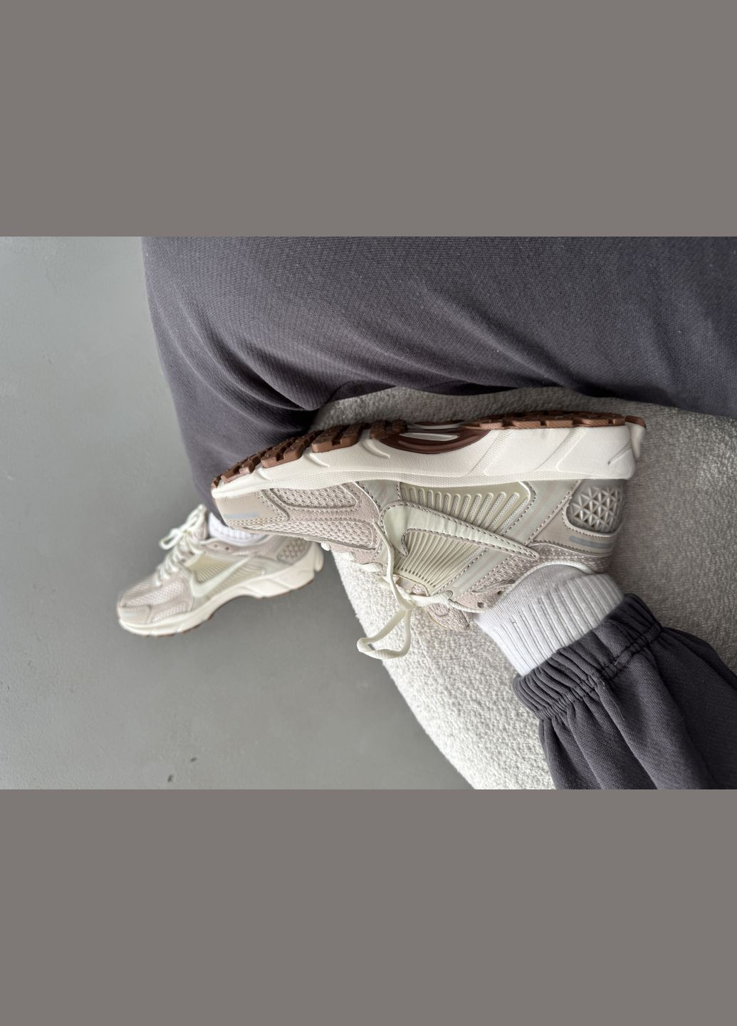 Кроссовки женские Nike Air Zoom Vomero 5 beige | Найк Аир Зум Вомеро 5 бежевые No Brand бежевые демисезоны (316231464)