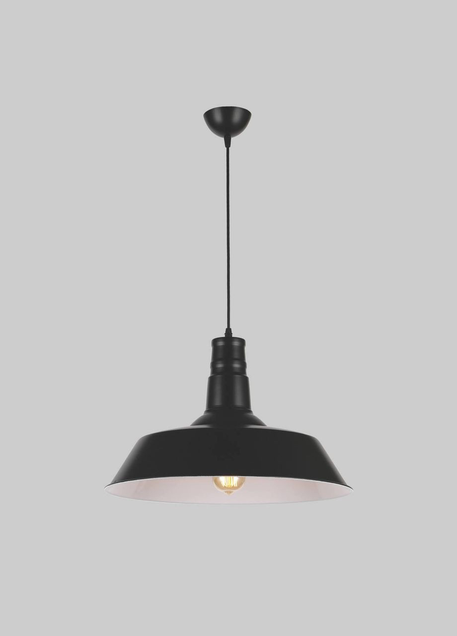 Подвесной 46см светильник лофт (54-6452-1 BK+WH 460) No Brand (370070296)