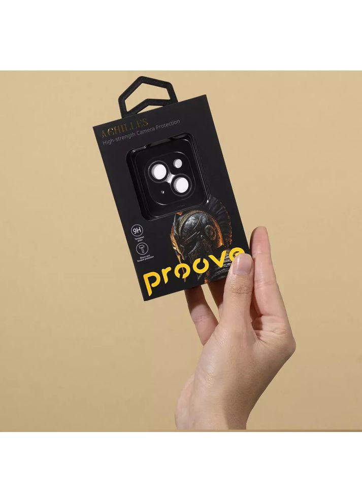 Захисне скло для камери Achilles iPhone 15/15 Plus (black) Proove (360413391)