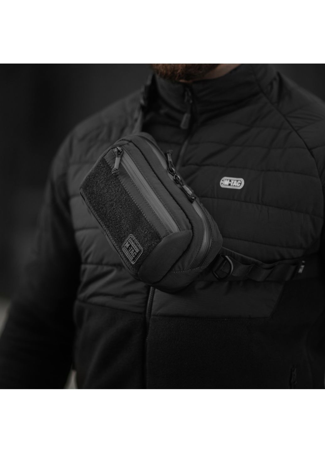 Сумка City Waist Bag з липучкою Lite-NR Elite Black M-TAC (368876071)