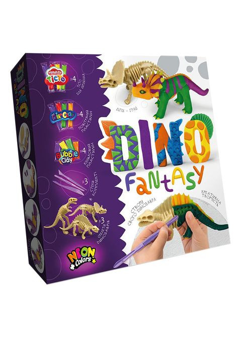 Набір креативної творчості "Dino Fantasy" DF-01 укр Стегозавр Danko Toys (333930426)