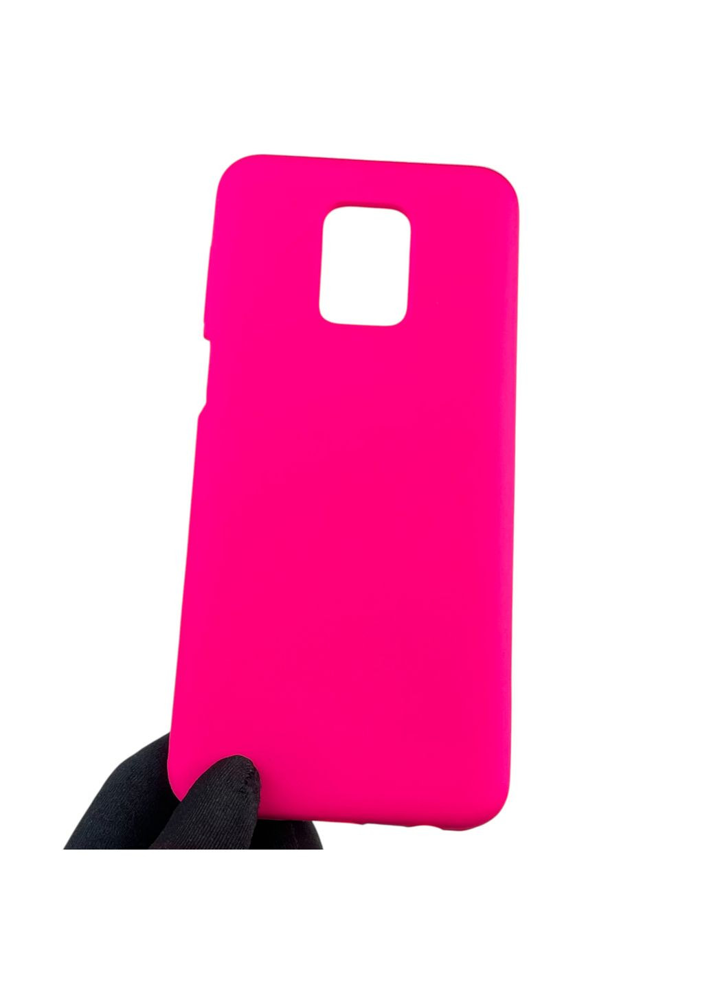 Чохол для Redmi Note 9 Pro силіконовий з мікрофіброю нековзний на сяомі редмі нот 9 про малиновий Xiaomi (366388881)