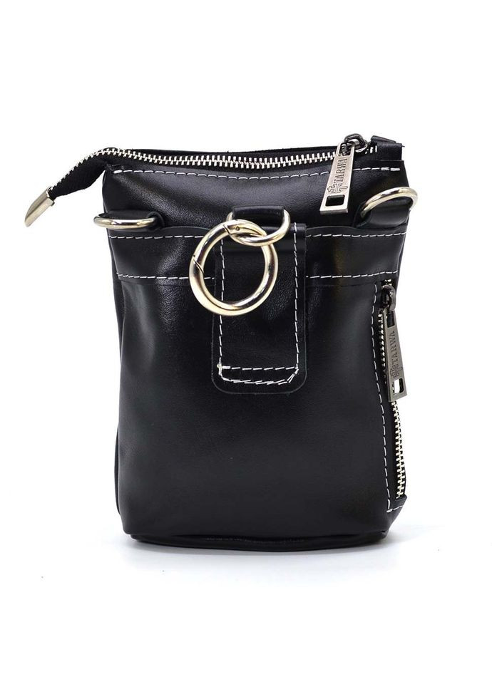 Маленька чоловіча сумка на пояс, через плече, на джинси чорна GAw-1350-3md TARWA (302388617)