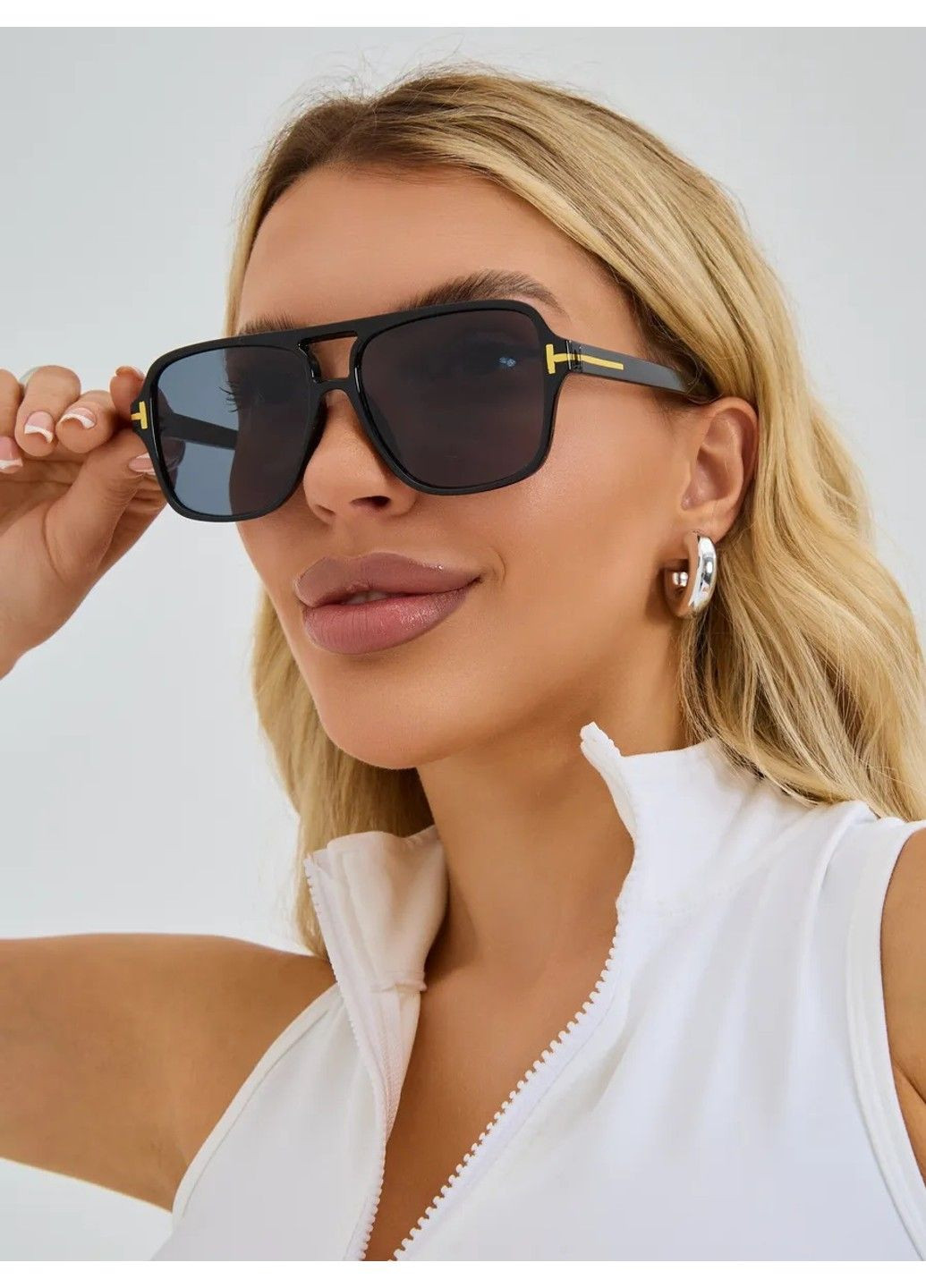 Сонцезахисні окуляри авіатор Falconer TF чорні No Brand (361305630)