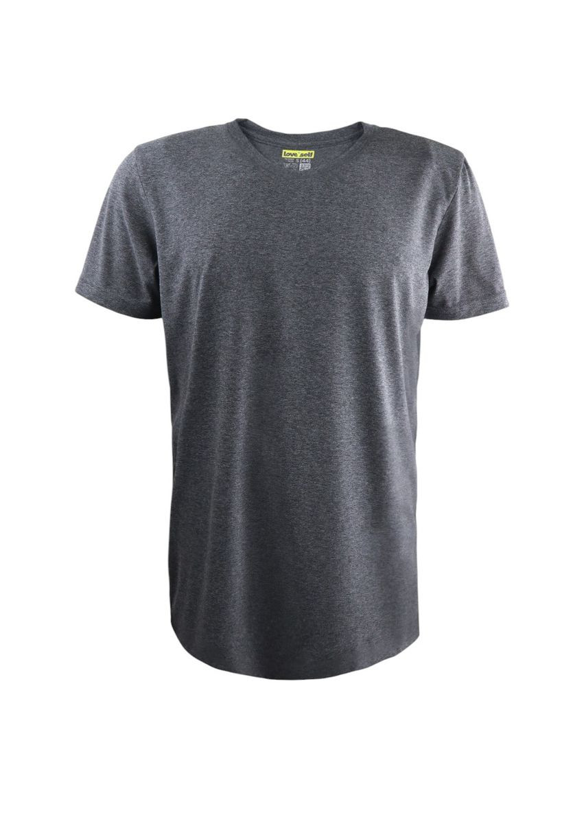 Серая футболка кулир с коротким рукавом антрацит с принтом black series №103 4PROFI