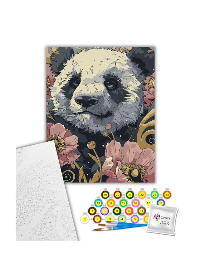 Картина по номерам "Цветочная пандочка" 11697-AC Art Craft (328388444)