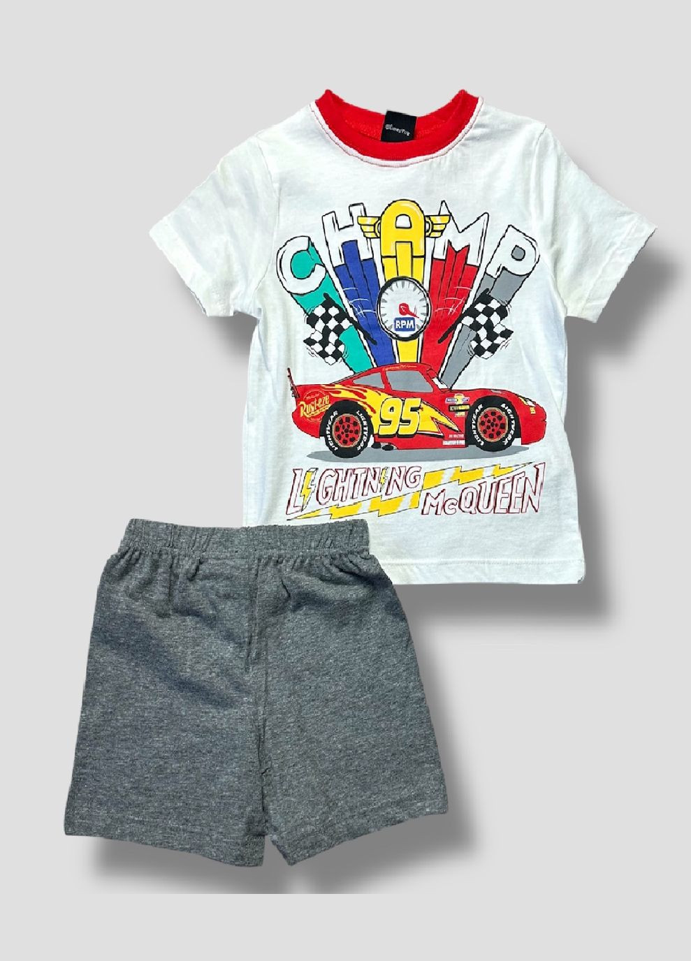 Комбінований літній костюм cars (тачки) ue20202 Disney Футболка+шорти