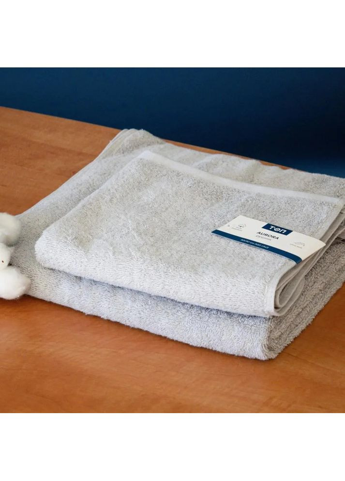 Полотенце для рук Aurora Р-04178_29744 50х90 см светло-серое ТЕП комбинированный