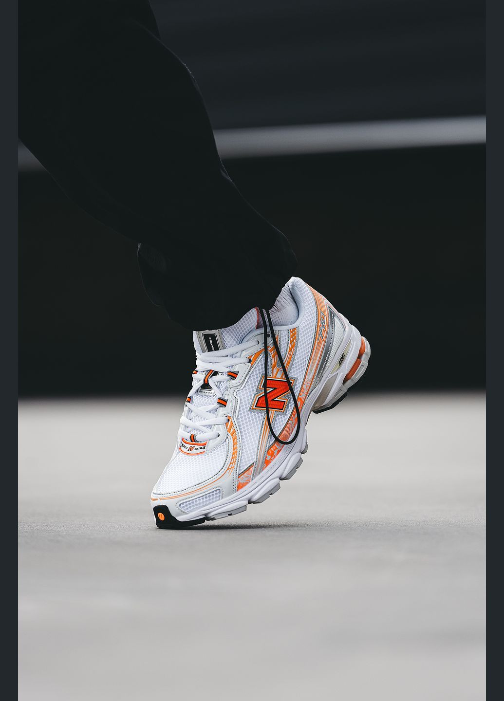 Кросівки жіночі і чоловічі New Balance 740 white orange | Нью Беланс 740 білі оранжеві No Brand білі всесезони (315018929)