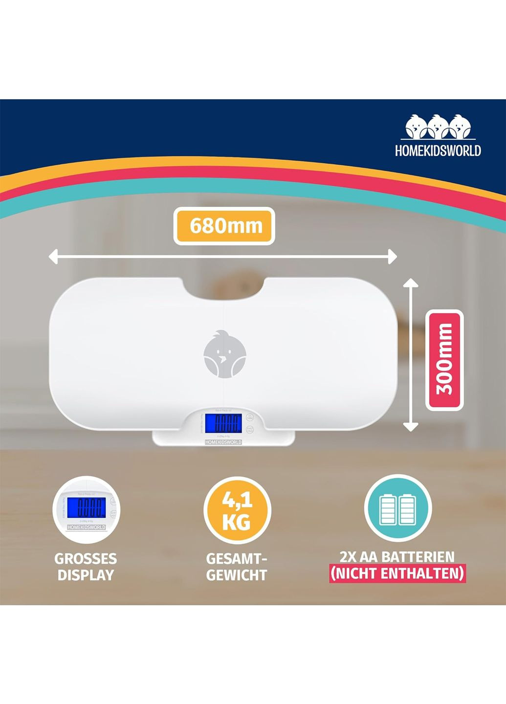 Універсальні підлогові/дитячі ваги 2 в 1 комбінований HomeKidsWorld Amazon (361162110)