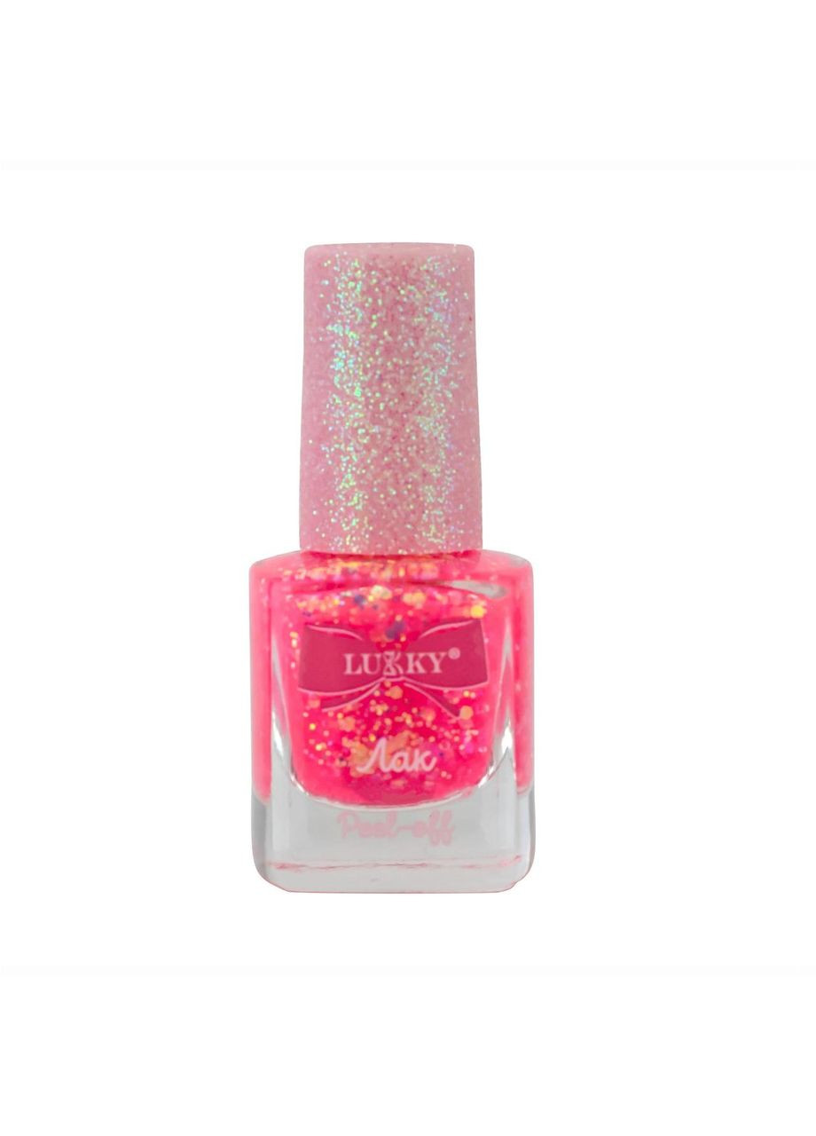 Лак для ногтей "Конфетти" с блестками, цвет ярко-красный Lukky (326741358)
