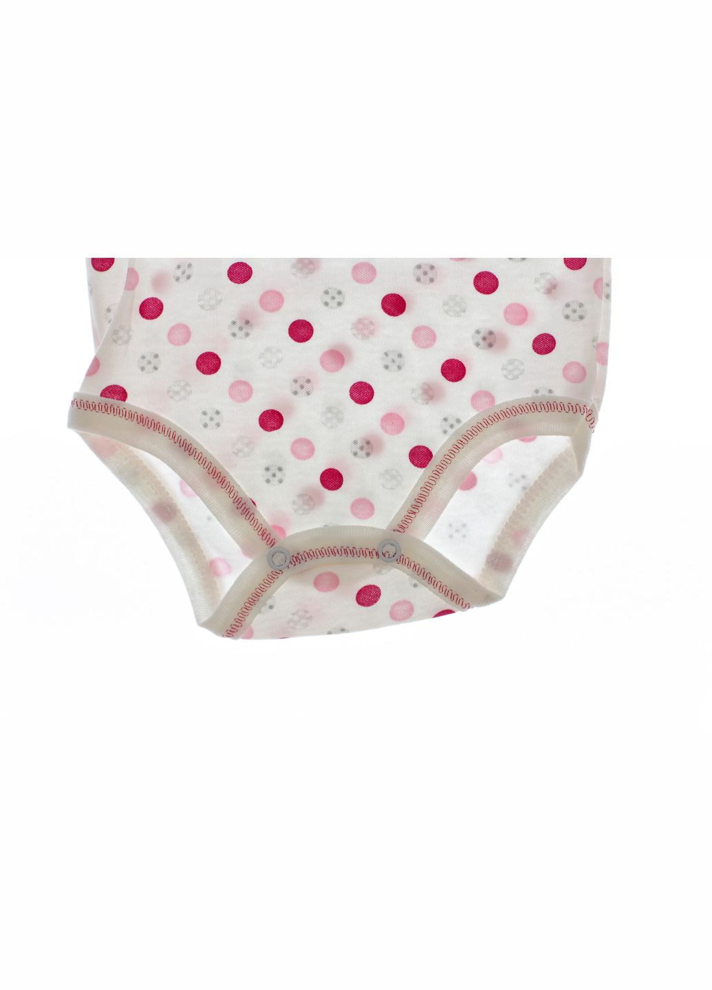 Боді майка для дівчинки Горошок рожевий інтерлок MiniPapi 68 см (31496) BABYKROHA (297198298)