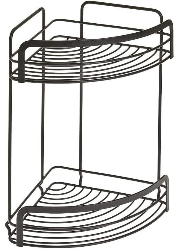 Полиця для ванної Origins Lava чорна 20х30см (401116) Metaltex (301002987)