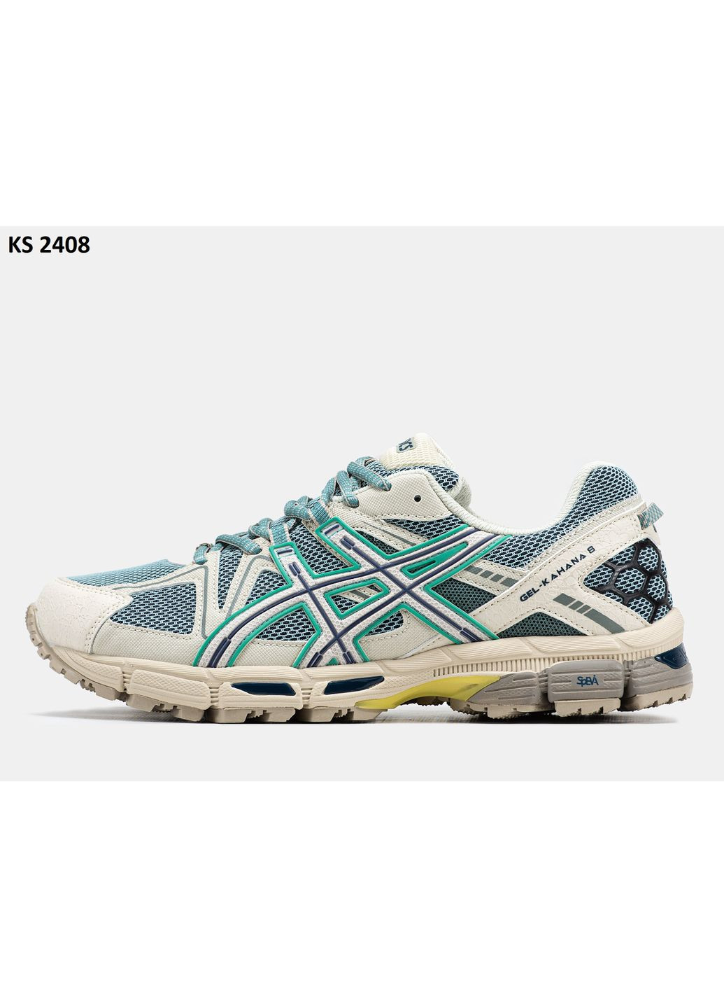 Бежевые демисезонные кроссовки мужские asics gel-kahana 8 beige turquoise асикс гель кахано No Brand