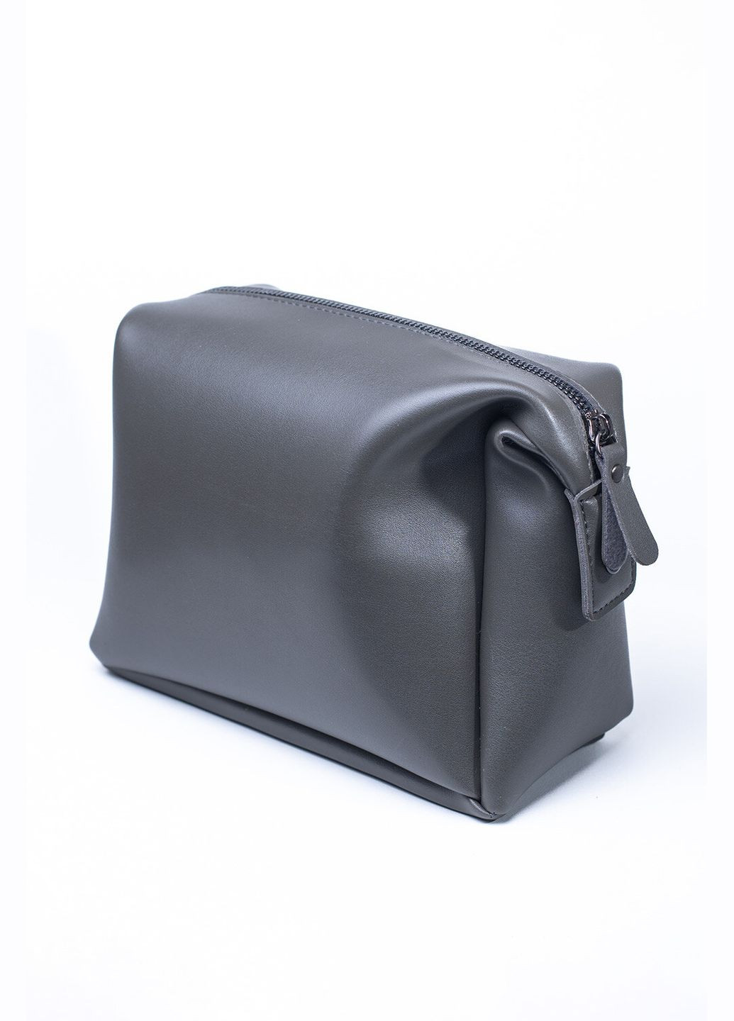 Косметичка з екошкіри сірого кольору VOLMAS (316302482)