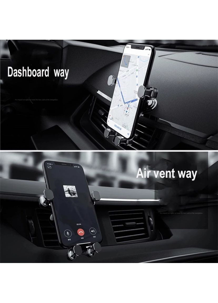 Універсальний автомобільний тримач для телефона в дефлектор "Act" (black) China (366874700)