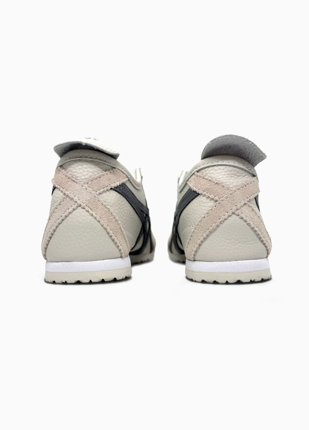 Бежевые демисезонные кроссовки мужские и женские asics onitsuka tiger mexico beige | асикс онитцука тайгер бежевые No Brand