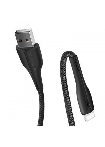 Дата кабель (CWCBUL034-BK) Colorway usb 2.0 am to lightning 1.0m led black (268143140)