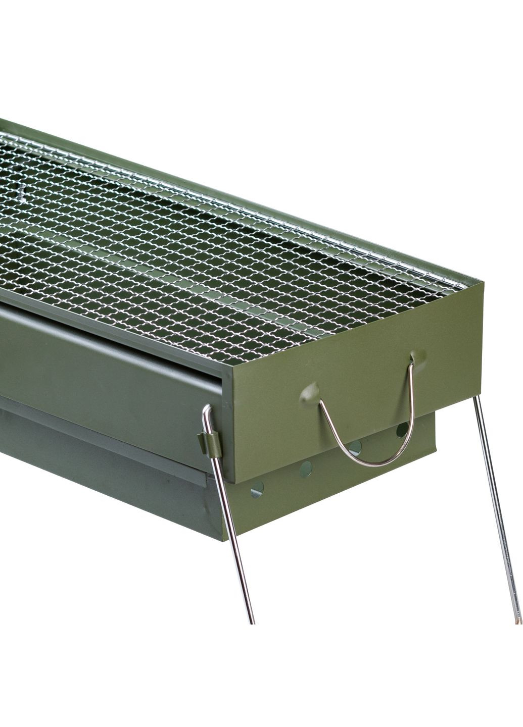 Мангал портативний складаний переносний з хромованою решіткою TS Kitchen (328441755)