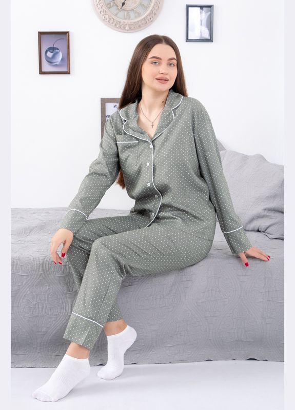 Серая всесезон пижама женская кофта + брюки Носи своє