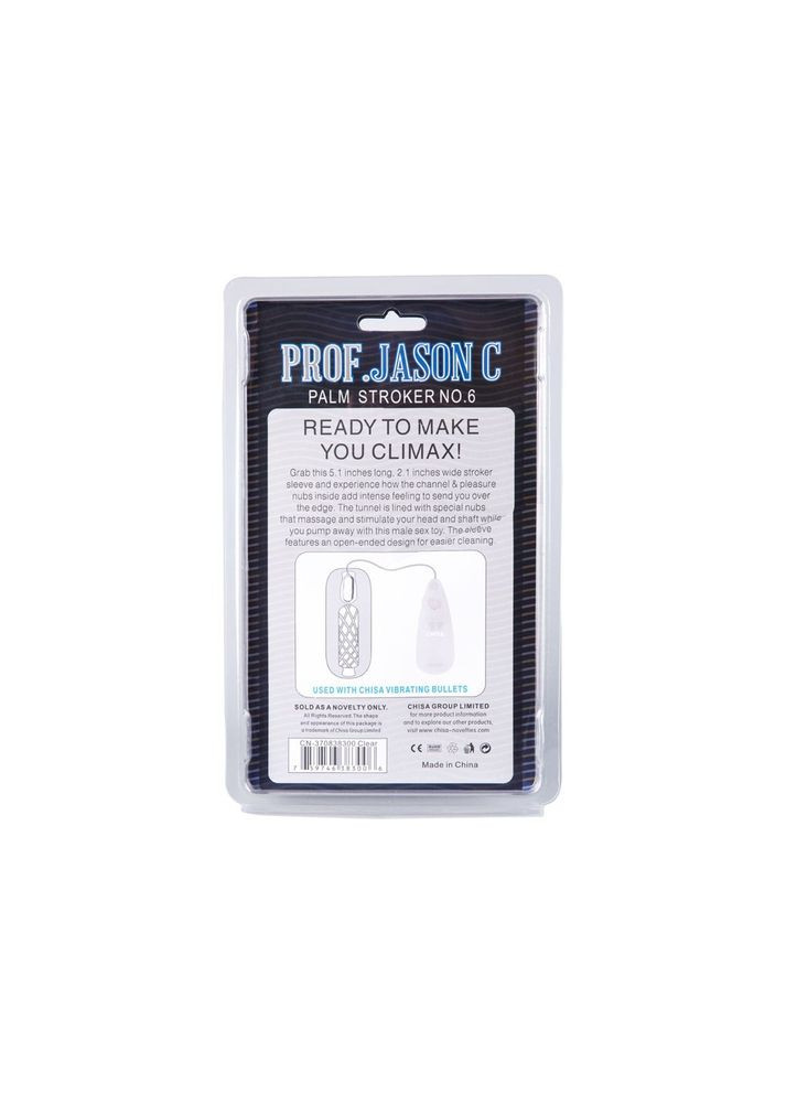 CH38300 Мастурбатор гель  Prof.Jason C Palm Stroker No.6 Clear Chisa (303910835)