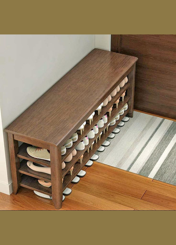 Полиця для взуття з дерева Мартален 120 сепія (ПДО-127508) No Brand (327850045)