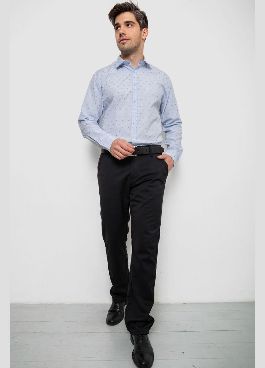 Сорочка чоловіча з принтом, колір блакитний, Ager (338017317)