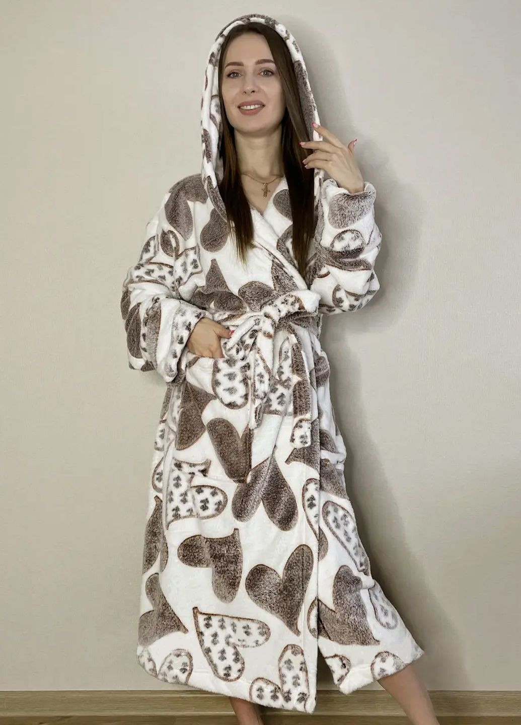 Халат жіночий з мікрофібри, розмір L 50-52 Vishnya (322034866)