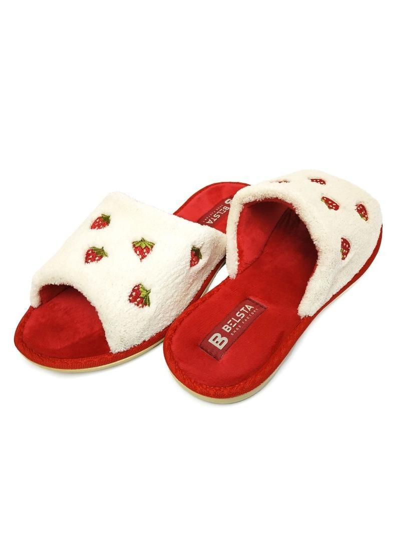 Домашні тапочки жіночі червоно-білі 88-47 Белста (257107982)