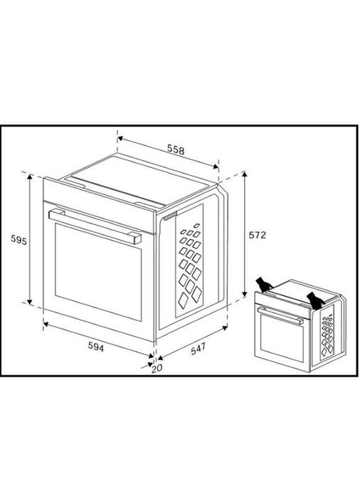 Духовка электрическая BBIE13100XC BEKO (314931555)