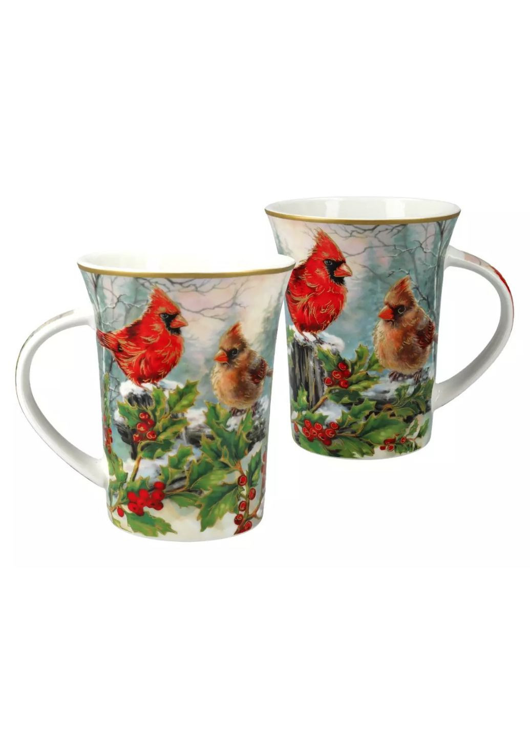 Кружка Сarmani Зимові пташки, 350 мл (219-9074) Carmani (346286734)