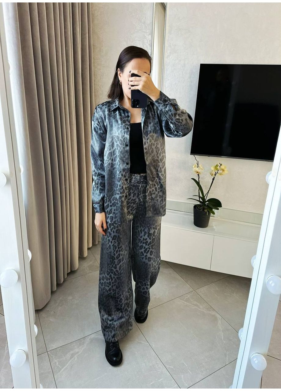 🐆 Костюм «Leopard Chic» із сорочкою та штанами — Розмірна сітка в описі GD/GL Модний простір (364965373)