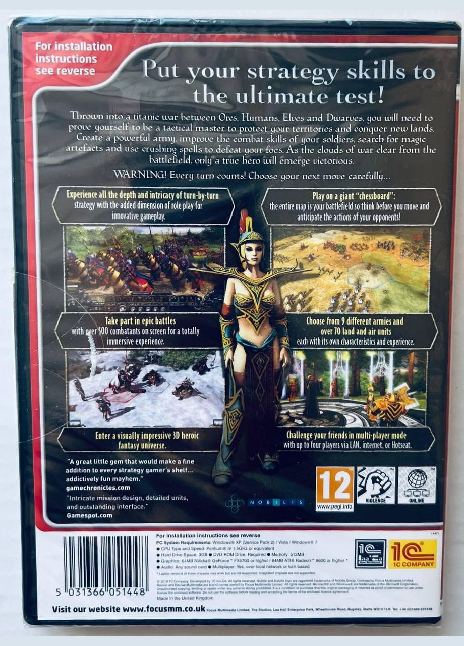 Fantasy Wars (Revival), английская версия – диск для PC Microsoft (345102721)