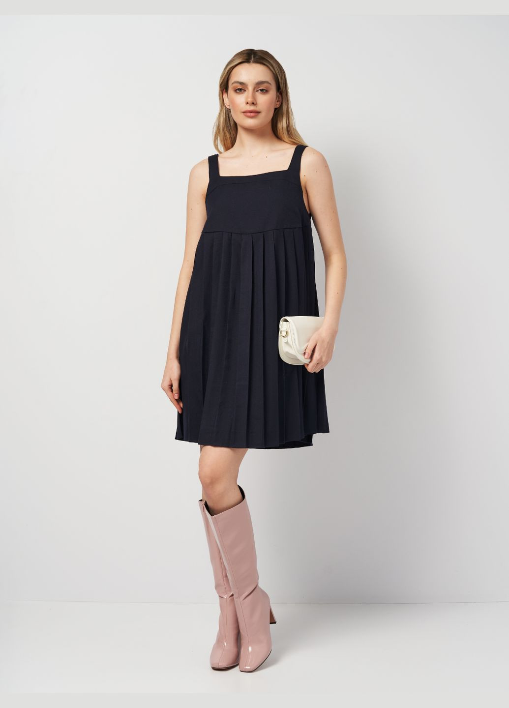 Темно-синя повсякденний сарафан H&M однотонна