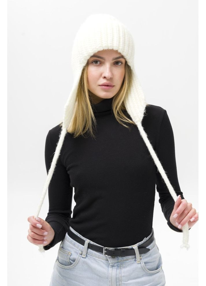 В'язана шапка вушанка Weasley White Without (367254395)