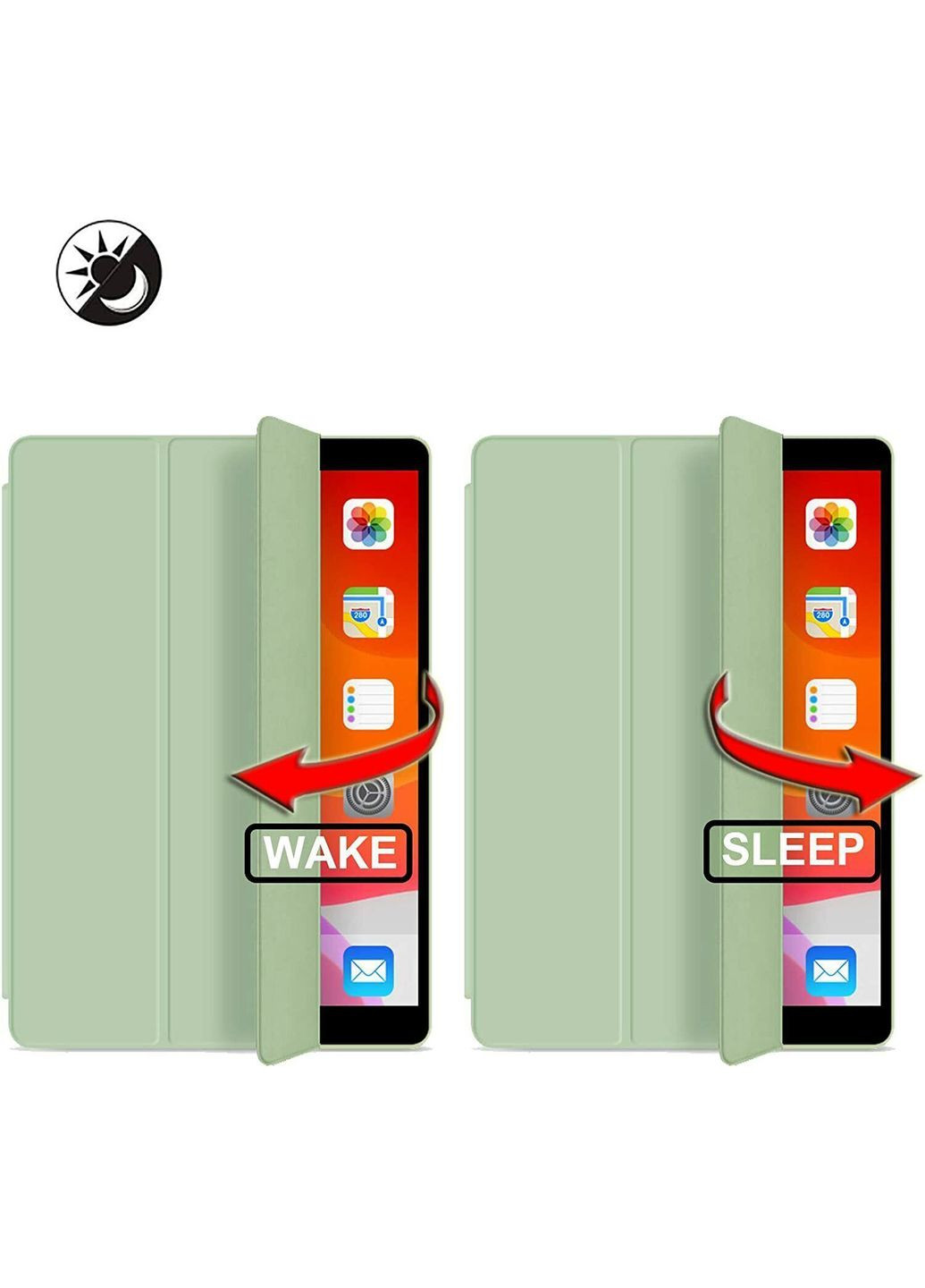 Чохол Tri Fold Soft TPU з кріпленням Apple Pencil для Apple iPad Air 11" M2 2024 Green (711402) BeCover (368679926)